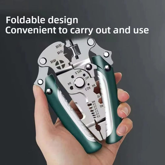 Wire stripping, thread cutting, wrench, wire cutting, line separation and disassembly functions